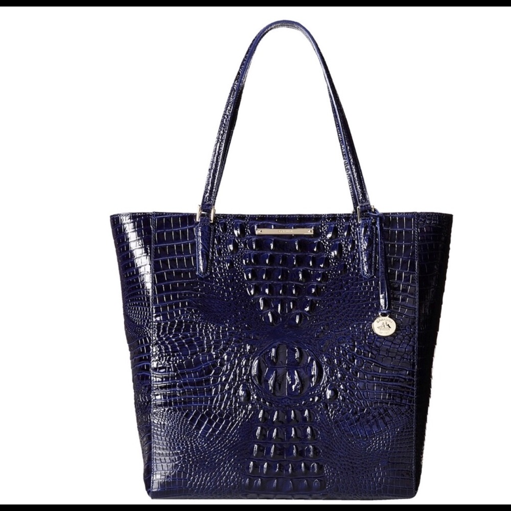 Brahmin Leather Harrison Caryall Satchel